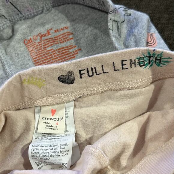 Jcrew-crew cuts leggings & cat & jack unicorn leggings size 4 - Picture 4 of 4